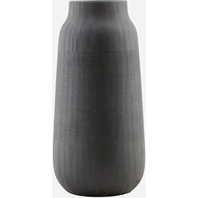 House Doctor - Groove Vase - Negro - 16x35 cm - Vase House Doctor - Groove Vase - Negro - 16x35 cm - Vase