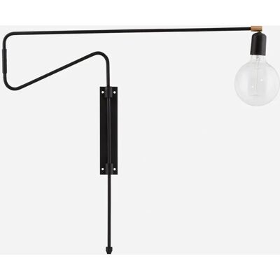 House Doctor Swing Vägglampa - Justerbar Svart Järn Vägglampa House Doctor Swing Vägglampa - Justerbar Svart Järn Vägglampa