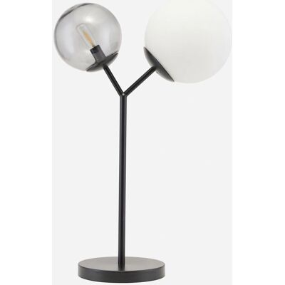Society of Lifestyle Schwarzes Glas Globus Tischlampe Society of Lifestyle Schwarzes Glas Globus Tischlampe
