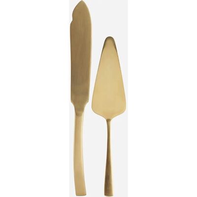 House Doctor Guld Cake Server - 27cm - Elegant Design House Doctor Guld Cake Server - 27cm - Elegant Design