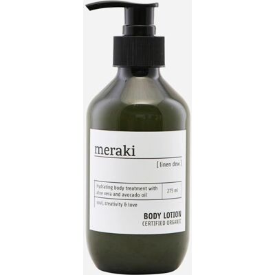Meraki Bodylotion - Linen Dew - Biologische Aloë Vera & Avocado - 275ml - Geschikt voor Alle Huidtypes - Gecertificeerd Organic Meraki Bodylotion - Linen Dew - Biologische Aloë Vera & Avocado - 275ml - Geschikt voor Alle Huidtypes - Gecertificeerd Organic