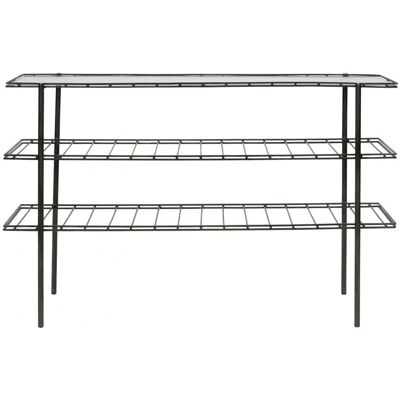 Table console Gany de House Doctor - Minimaliste, Acier, 3 Étagères - Publicité Table console Gany de House Doctor - Minimaliste, Acier, 3 Étagères - Publicité