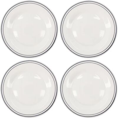 Nicolas Vahé Grau Bistro Teller - 27cm, 4er-Set Nicolas Vahé Grau Bistro Teller - 27cm, 4er-Set