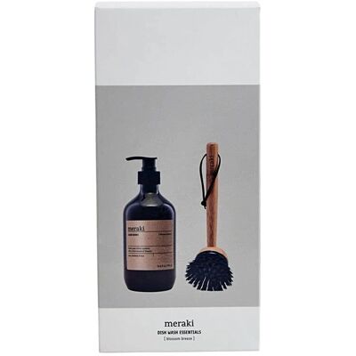 Meraki Model - Dish Wash Set - Eco-friendly, Bamboo Brush, Citrus Scent Meraki Model - Dish Wash Set - Eco-friendly, Bamboo Brush, Citrus Scent