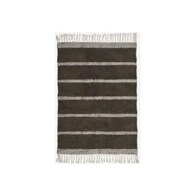 House Doctor - Tapis en coton et jute - 60x90cm - Marron foncé - Publicité House Doctor - Tapis en coton et jute - 60x90cm - Marron foncé - Publicité