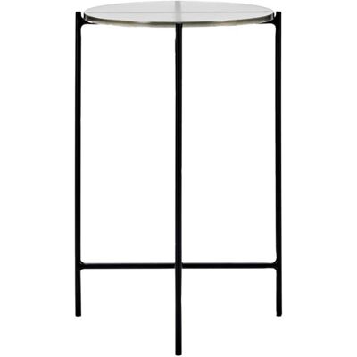 House Doctor Tamu Beistelltisch - Minimalistischer, Rippglas, Schwarz - Beistelltisch House Doctor Tamu Beistelltisch - Minimalistischer, Rippglas, Schwarz - Beistelltisch