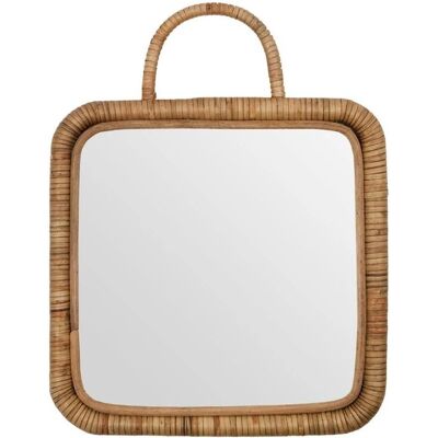 Meraki Baki Rattanfot med ram - 28x28cm - Naturlig Meraki Baki Rattanfot med ram - 28x28cm - Naturlig