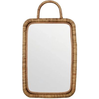 Meraki Natürlicher Rattanspiegel 36x24cm - Wanddekoration Meraki Natürlicher Rattanspiegel 36x24cm - Wanddekoration