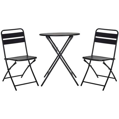 House Doctor Helo Bistro-Set - Svart Trädgårdsmöbler House Doctor Helo Bistro-Set - Svart Trädgårdsmöbler
