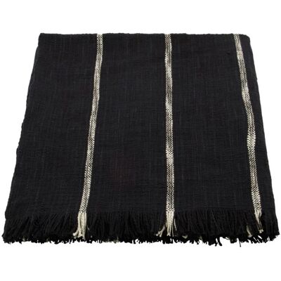 House Doctor Tuur Plaid - 130x180cm, Svart/Off-White House Doctor Tuur Plaid - 130x180cm, Svart/Off-White
