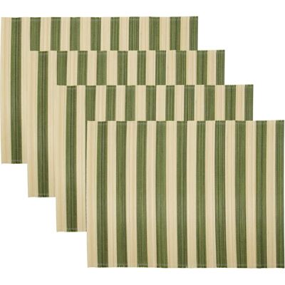 House Doctor - Bordstablett, Hd Rayas - Grön 46X35 - Table Linen House Doctor - Bordstablett, Hd Rayas - Grön 46X35 - Table Linen