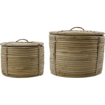 House Doctor - Rund - Rattan - Lokk - Oppbevaringskurv House Doctor - Rund - Rattan - Lokk - Oppbevaringskurv