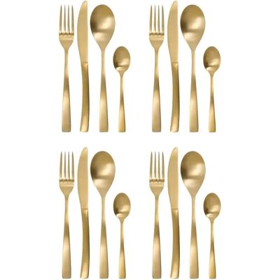 House Doctor Guld Bestickset - 16 delar House Doctor Guld Bestickset - 16 delar