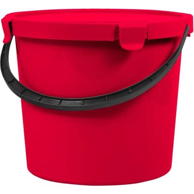 Seau Rouge Berry 6079 - 10L avec Couvercle Seau - Publicité Seau Rouge Berry 6079 - 10L avec Couvercle Seau - Publicité