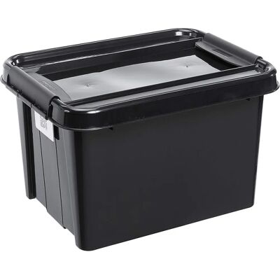 Boîte de rangement Plast team PROBOX RECYCLE - 32L - Noir - Publicité Boîte de rangement Plast team PROBOX RECYCLE - 32L - Noir - Publicité