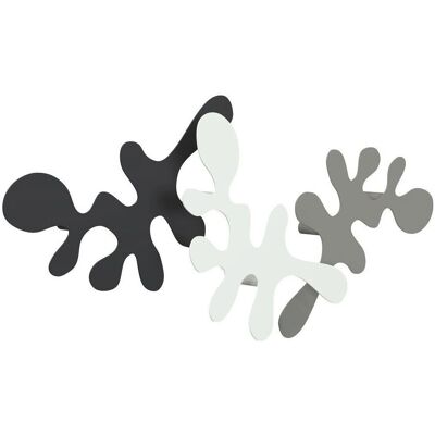 FROST Signatur Camouflage Wandhaken 3er-Set Schwarz/Weiß/Grau FROST Signatur Camouflage Wandhaken 3er-Set Schwarz/Weiß/Grau