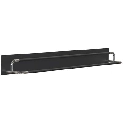 Frost Rada Schuhregal 100cm Breite Schwarz Matt / Edelstahl Poliert - Schuhregal Frost Rada Schuhregal 100cm Breite Schwarz Matt / Edelstahl Poliert - Schuhregal
