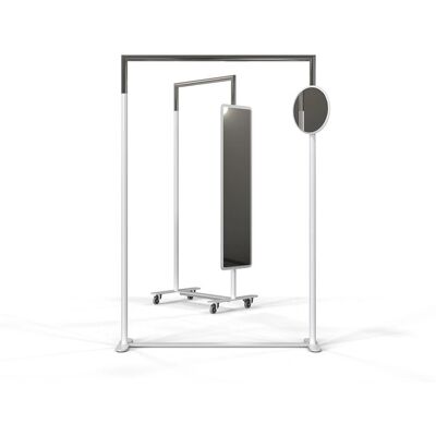 Frost Bukto Kleiderständer - 102,8cm, weiß matt / gold poliert - Kleiderständer Frost Bukto Kleiderständer - 102,8cm, weiß matt / gold poliert - Kleiderständer