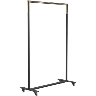Frost Kleiderständer mit Rollen - Schwarz / Gold - 103,8cm Frost Kleiderständer mit Rollen - Schwarz / Gold - 103,8cm