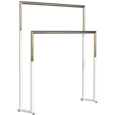FROST Nova2 Doppelter Handtuchständer - Elegantes Badezimmerzubehör FROST Nova2 Doppelter Handtuchständer - Elegantes Badezimmerzubehör