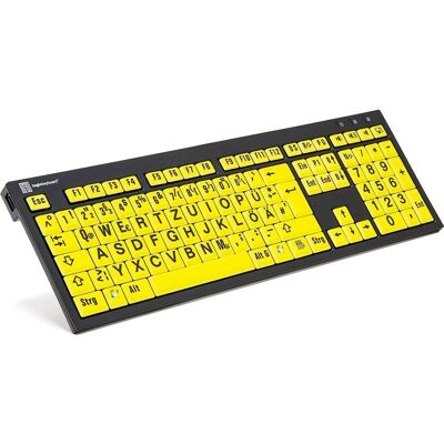 LogicKeyboard XL Print Deutsches Tastatur mit LogicLight - Tastatur LogicKeyboard XL Print Deutsches Tastatur mit LogicLight - Tastatur