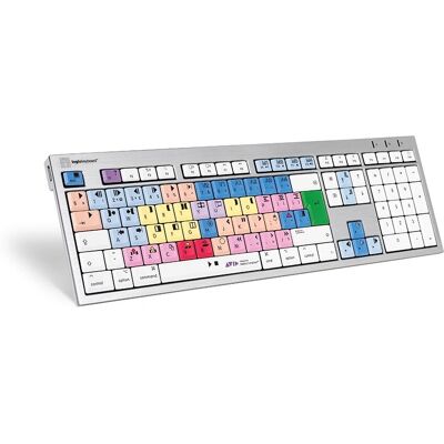 Logickeyboard LKB-MCOM4-CWMU-UK - UK English Multicolour Keyboard Logickeyboard LKB-MCOM4-CWMU-UK - UK English Multicolour Keyboard