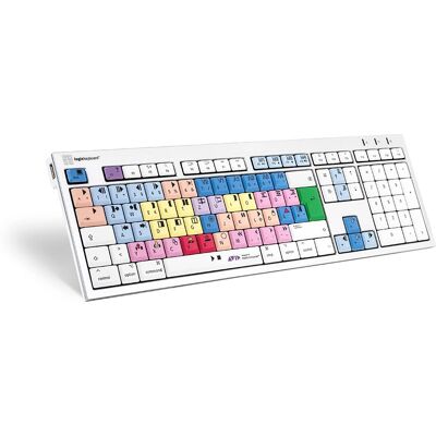 Logickeyboard LKB-MCOM4-CWMU-DE - Teclado QWERTZ alemán multicolor Logickeyboard LKB-MCOM4-CWMU-DE - Teclado QWERTZ alemán multicolor