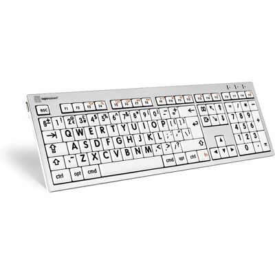 Logickeyboard - LKB-LPRNTBW-CWMU-UK - Largeprint - UK English - Keyboard Logickeyboard - LKB-LPRNTBW-CWMU-UK - Largeprint - UK English - Keyboard