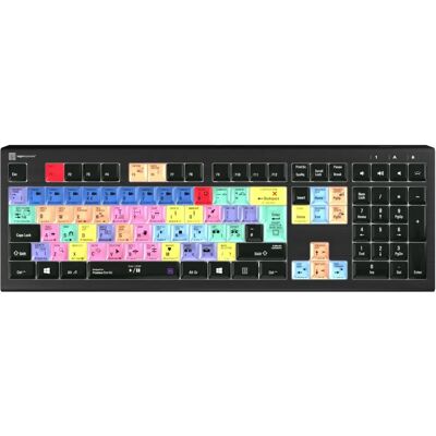 Logickeyboard Adobe Premiere Pro CC Astra2 BL - Tastatur - Schwarz - QWERTY - USB Logickeyboard Adobe Premiere Pro CC Astra2 BL - Tastatur - Schwarz - QWERTY - USB