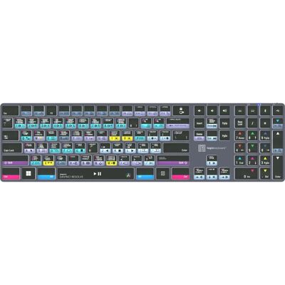 Logickeyboard - Davinci Resolve Classic Titan - Sans fil - Publicité Logickeyboard - Davinci Resolve Classic Titan - Sans fil - Publicité