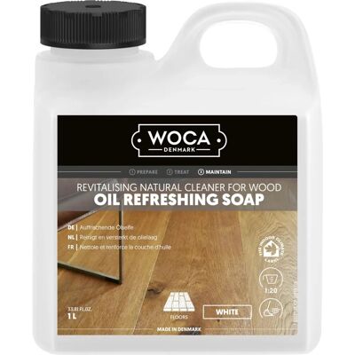 Woca Rafraîchisseur d’huile blanche - Entretien de sol - Publicité Woca Rafraîchisseur d’huile blanche - Entretien de sol - Publicité