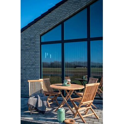 House Nordic Oviedo sammenleggbart hagebord - 100cm Teak Brun House Nordic Oviedo sammenleggbart hagebord - 100cm Teak Brun