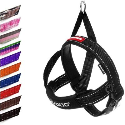 EzyDog Quick Fit Harness - Medium - Black - Harness EzyDog Quick Fit Harness - Medium - Black - Harness