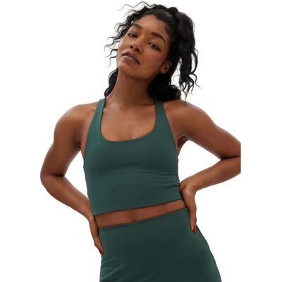 Girlfriend Collective Paloma Sports Bra - Moss Green - XXL - Supportive, Breathable, Recycled Girlfriend Collective Paloma Sports Bra - Moss Green - XXL - Supportive, Breathable, Recycled