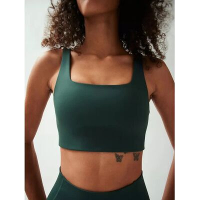 Girlfriend Collective Tommy Soutien-gorge Sport à Col Carré - Vêtements de Sport - Publicité Girlfriend Collective Tommy Soutien-gorge Sport à Col Carré - Vêtements de Sport - Publicité