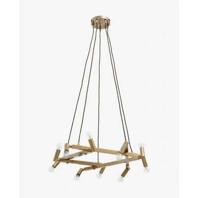 Nordal Messing Taklampa - 10 Glödlampor Industriell pendellampa Nordal Messing Taklampa - 10 Glödlampor Industriell pendellampa