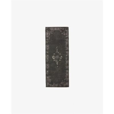 Nordal Modell 75x200cm Dunkelgrau/Schwarz Teppich - Eleganter Baumwollteppich Nordal Modell 75x200cm Dunkelgrau/Schwarz Teppich - Eleganter Baumwollteppich