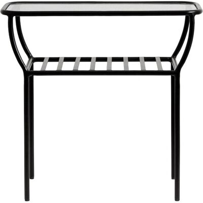 Nordal Chic Beistelltisch - Schwarz Glas & Metall Nordal Chic Beistelltisch - Schwarz Glas & Metall