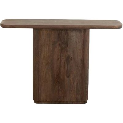 Table console Nordal Toke - 120x40 cm - Marron foncé - Publicité Table console Nordal Toke - 120x40 cm - Marron foncé - Publicité
