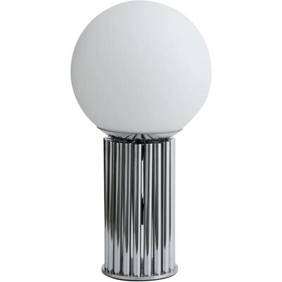 Nordal Hermod Tischlampe Weiß Glas Krom Nordal Hermod Tischlampe Weiß Glas Krom