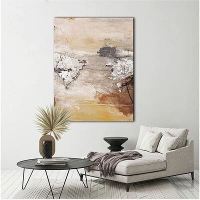 Malerifabrikken Billede Silver space - Gul - 90X120 - Maleri Malerifabrikken Billede Silver space - Gul - 90X120 - Maleri