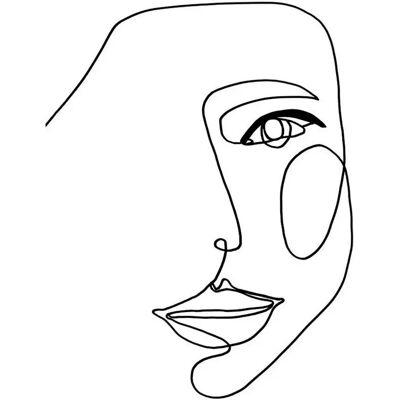 Malerifabrikken Face Line 1 Vit Poster - Poster Malerifabrikken Face Line 1 Vit Poster - Poster