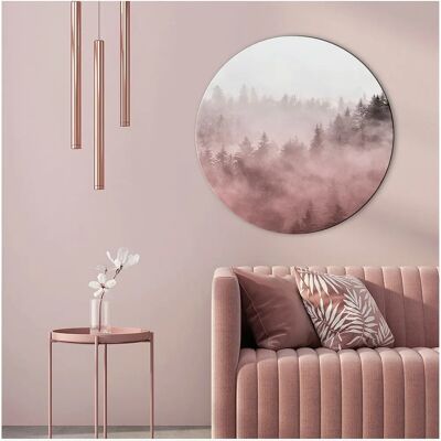 Malerifabrikken Tåke rød Veggkunst - 70X70 - Rød Malerifabrikken Tåke rød Veggkunst - 70X70 - Rød