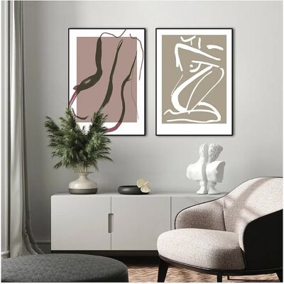 Malerifabrikken Plakat Sketch no 3 - Brun - 30X40 Malerifabrikken Plakat Sketch no 3 - Brun - 30X40