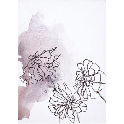 Malerifabrikken Soft Flower 2 - Hvid - Plakat 30x40cm Malerifabrikken Soft Flower 2 - Hvid - Plakat 30x40cm