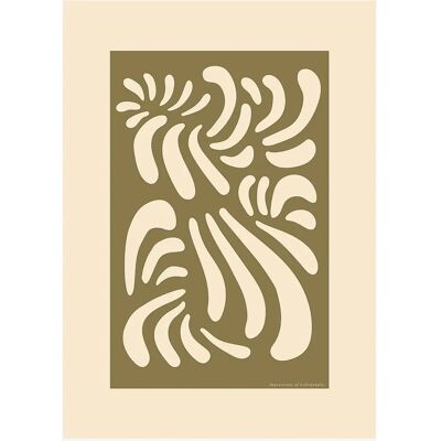 Malerifabrikken Lithografi 1 - Beige - Vægkunst 50x70 Malerifabrikken Lithografi 1 - Beige - Vægkunst 50x70