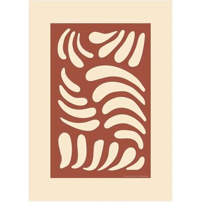 Malerifabrikken Lithography 3 - Poster - Beige - 50x70 - Poster Malerifabrikken Lithography 3 - Poster - Beige - 50x70 - Poster