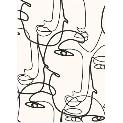 Malerifabrikken Plakat Abstract Lines 5 - Beige - 50x70 - Plakat Malerifabrikken Plakat Abstract Lines 5 - Beige - 50x70 - Plakat