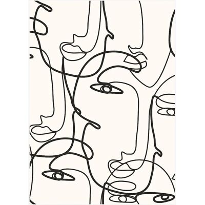 Malerifabrikken Abstract Lines 5 - Beige - Plakat 70X100 Malerifabrikken Abstract Lines 5 - Beige - Plakat 70X100
