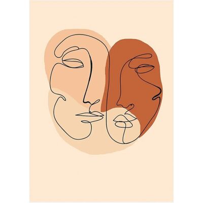 Malerifabrikken Beige Plakat - Abstract Lines 2 - 30X40 Malerifabrikken Beige Plakat - Abstract Lines 2 - 30X40